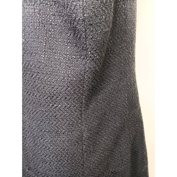 Jason Wu Large Black Double Breasted Boucle Tweed Sleeveless Blazer Dress, Butto - Picture 4 of 7